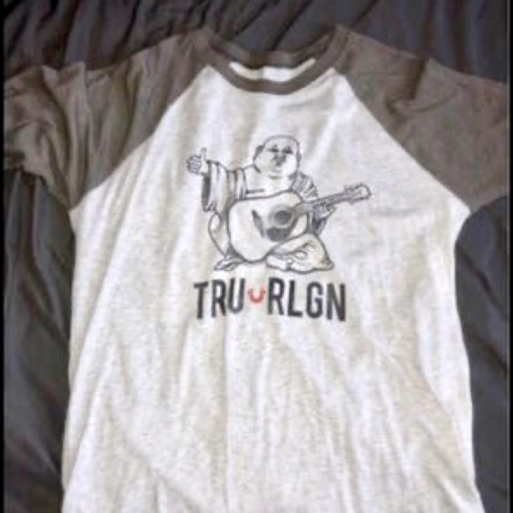 True religion long sleeve baseball T